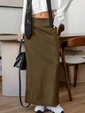 Straight low waist Pocket Skirt