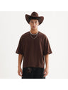 Liber Summer Men's Slightly short hem Solid Color T-shirts
