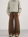 Liber Autumn Neutral wear Pocket decoration Solid Color Pants