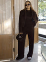 Liber Autumn Women's Splicing Solid Color 2-piece Sets