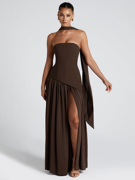 Liber Spring Women's Solid Color Solid Color Maxi Dresses