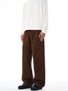 Liber Autumn Men's Multiple pockets Solid Color Cargo Trousers