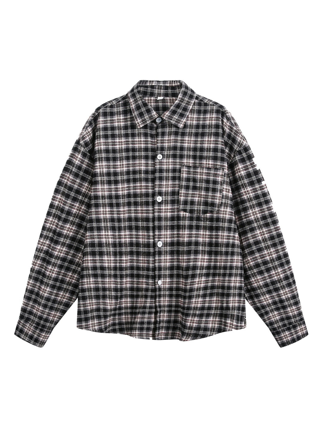 Liber Autumn Men's Color matching Plaid Shirts