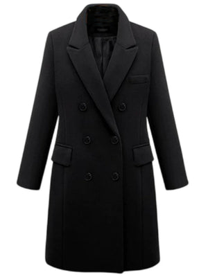 Double-breasted Suit Jacket For Autumn And Winter Formal Casual Coat