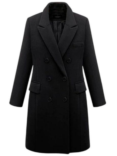 Double-breasted Suit Jacket For Autumn And Winter Formal Casual Coat