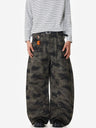 Camouflage Machete Baggy Wide-leg Pants