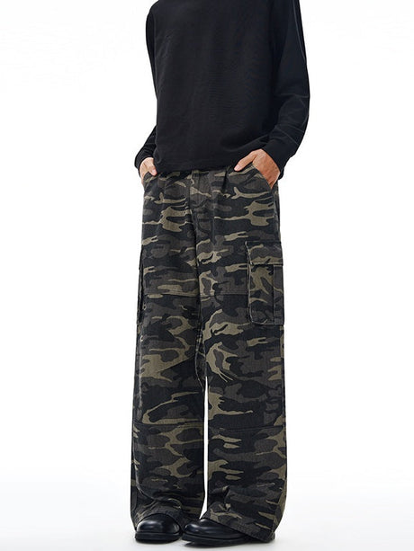 Liber Autumn Neutral wear Printed Camouflage Pants