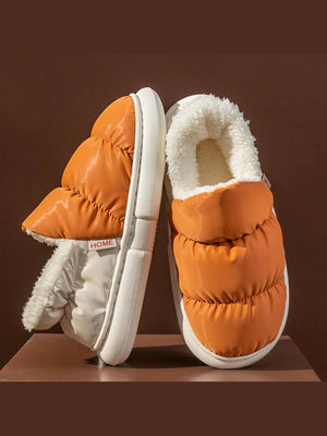 Colorblock Pleated Flats