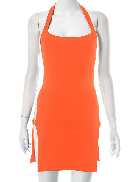 Liber Winter Women's Backless Mini&Short Dresses
