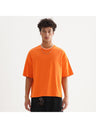 Liber Summer Men's Slightly short hem Solid Color T-shirts