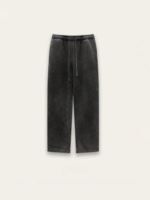 Loose Plush Straight Knitted Sweatpants