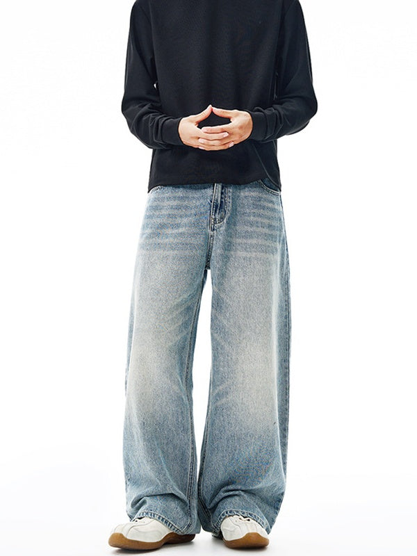 Distressed Washed Jeans