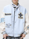 Preppy Color-Block Baseball Jacket