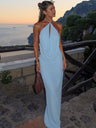 Liber Autumn Women's Solid Color Maxi Dresses