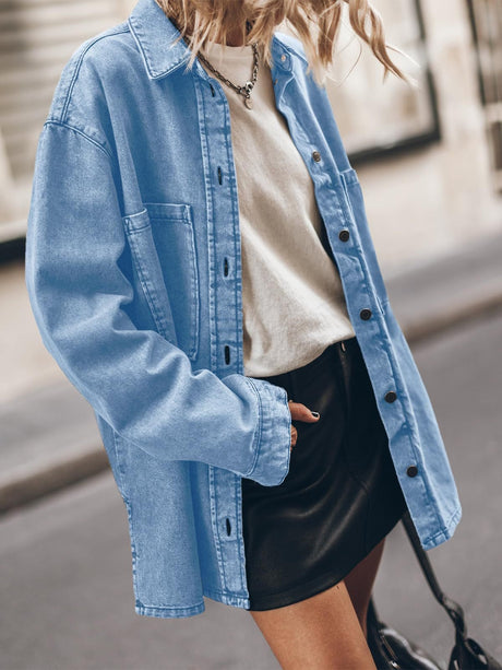 Liber Spring Women's Lapel Solid Color Jackets