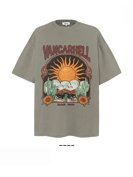 Liber Summer Neutral Printed Pattern T-shirts