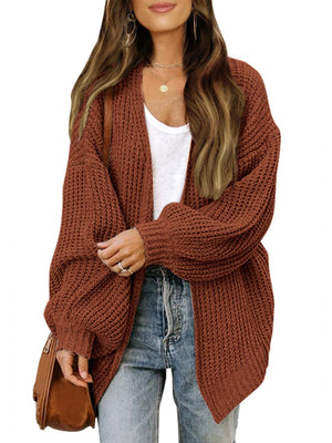 Liber Pocket Solid Color Cardigans