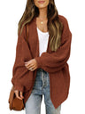 Liber Pocket Solid Color Cardigans
