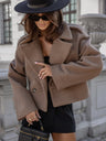 Solid Color Wool Suit Collar Jackets