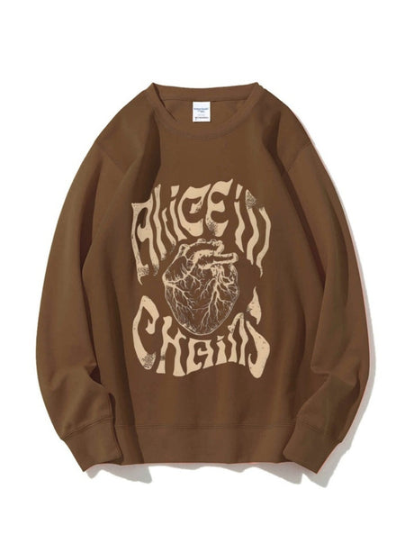 Rock And Roll Printed Sweatshirt