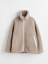 Liber Autumn Women's Zipper Lambswool Winter Coats