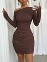 Liber Summer Women's Macaron color Solid Color Mini&Short Dresses