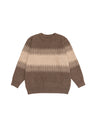 Contrasting Colors Crew Neck Loose Inner Wear Hood Sweaters