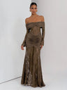 Liber Autumn Women's Solid Color Maxi Dresses