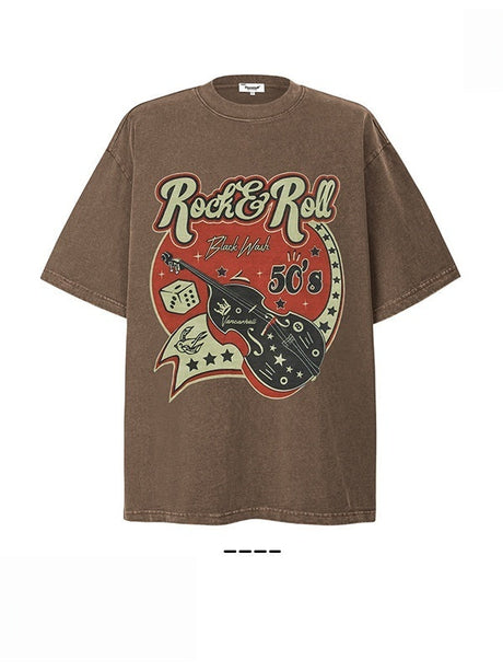 Liber Summer Neutral Printed Pattern T-shirts