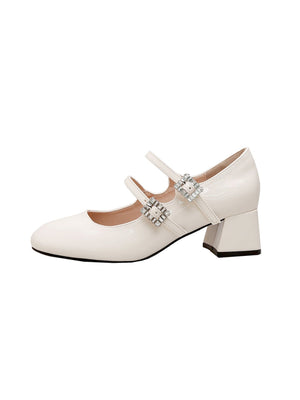 Liber Spring and Autumn Metal Women's Mary Jane Shoes