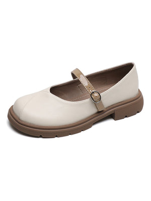 Liber Spring and Autumn Colorblock Women's Mary Jane Shoes