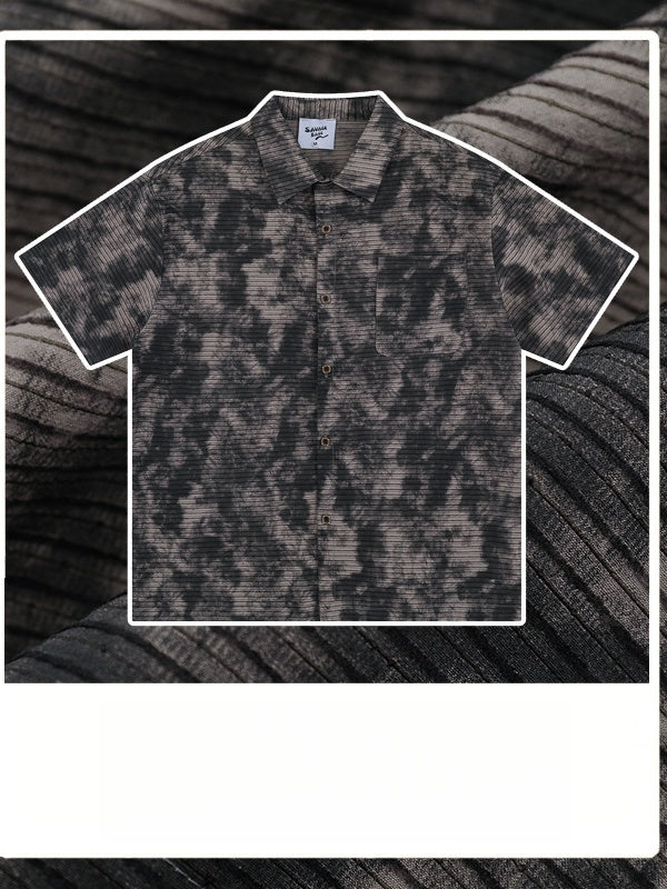 Liber Summer Men's Pocket decoration Camouflage Shirts