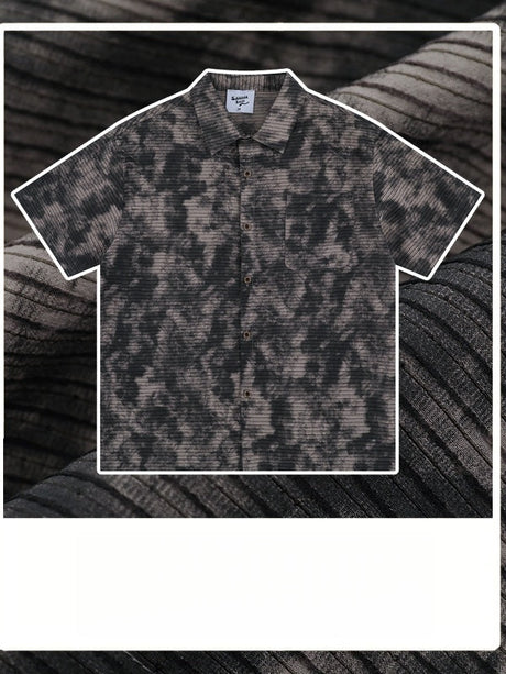 Liber Summer Men's Pocket decoration Camouflage Shirts