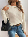 Back Bow Pullover Long-sleeved Sweater