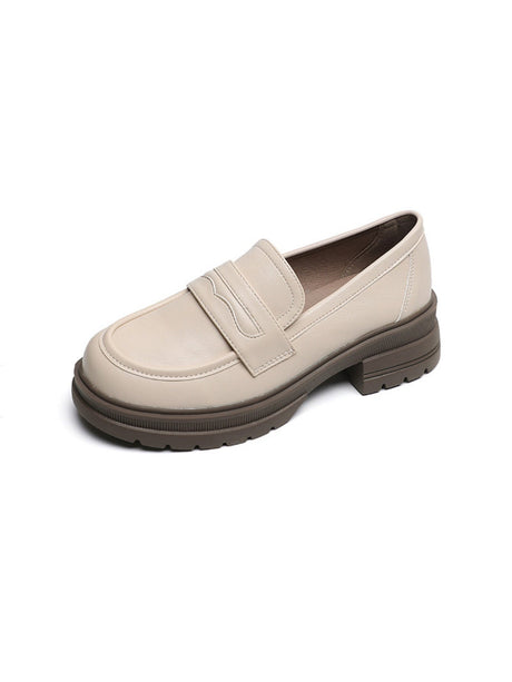 Liber Spring and autumn women's thick-soled loafers