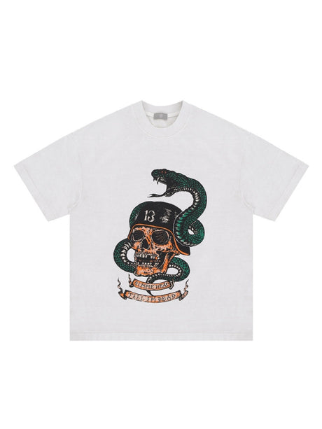Liber Summer Men's Printed Letter T-shirts