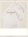 Liber Summer Men's Embroidery Letter T-shirts