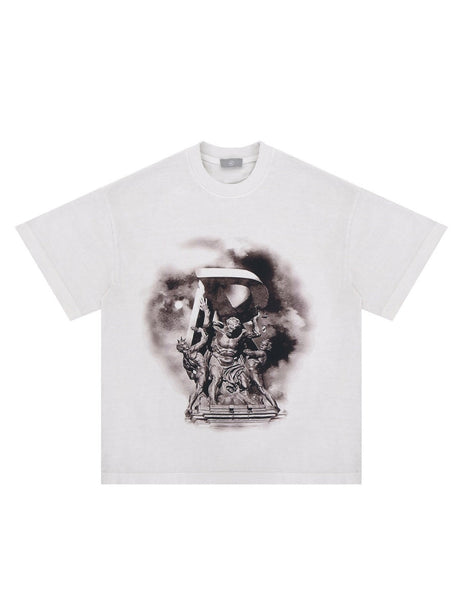 Liber Summer Men's Printed Letter T-shirts