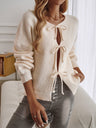 Lace up Bow Hollow Sweaters