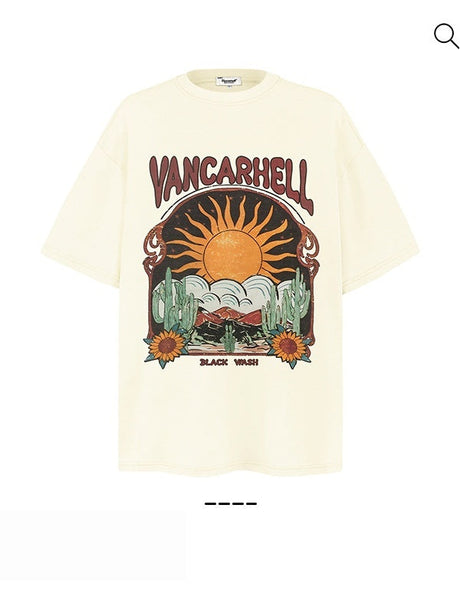 Liber Summer Neutral Printed Pattern T-shirts