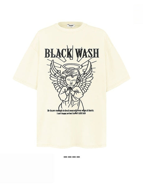 Liber Summer Neutral Printed Angel T-shirts