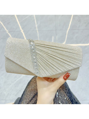 Liber Four Seasons ACC Pleated Diamond Small Square Bag