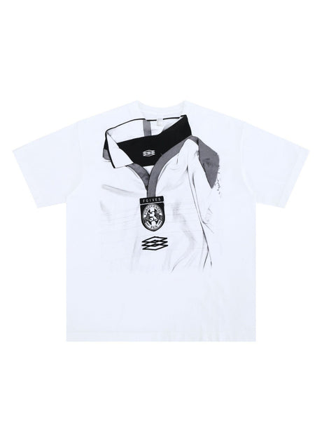 Liber Summer Men's Printed Letter T-shirts