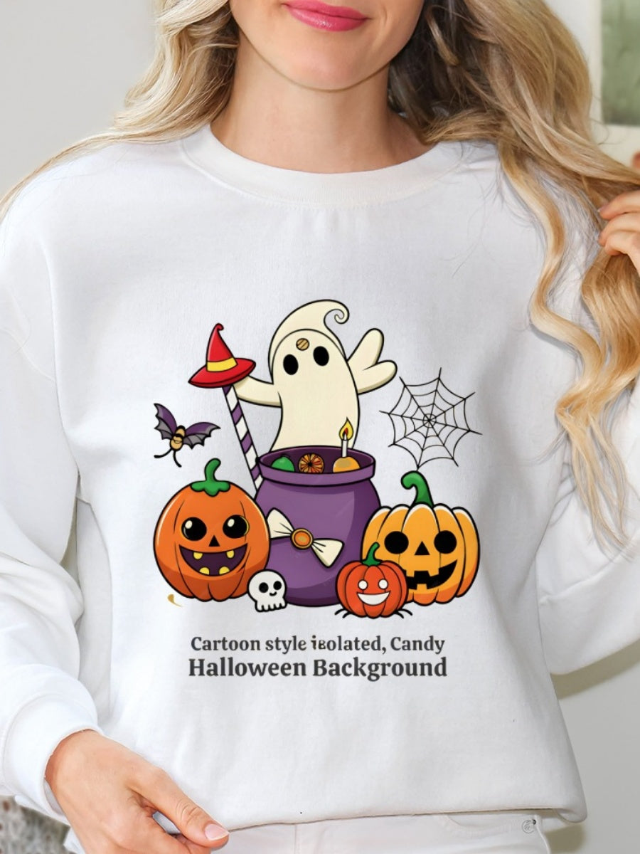 Halloween Pullover Printed Sweatshirt