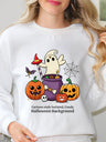 Halloween Pullover Printed Sweatshirt
