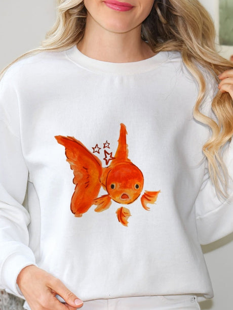 Goldfish Printed Sweatshirt