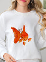 Goldfish Printed Sweatshirt