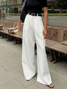 Basic Wide Leg  Pocket High waist Pants