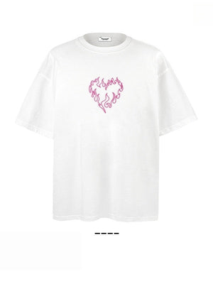 Liber Summer Neutral Printed Love T-shirts
