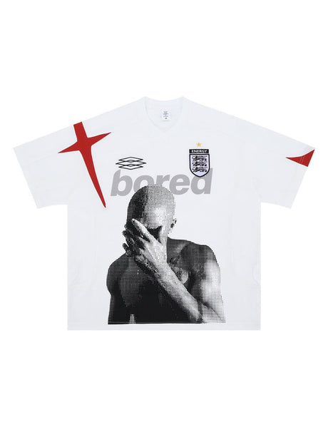 Liber Summer Men's Printed Letter T-shirts